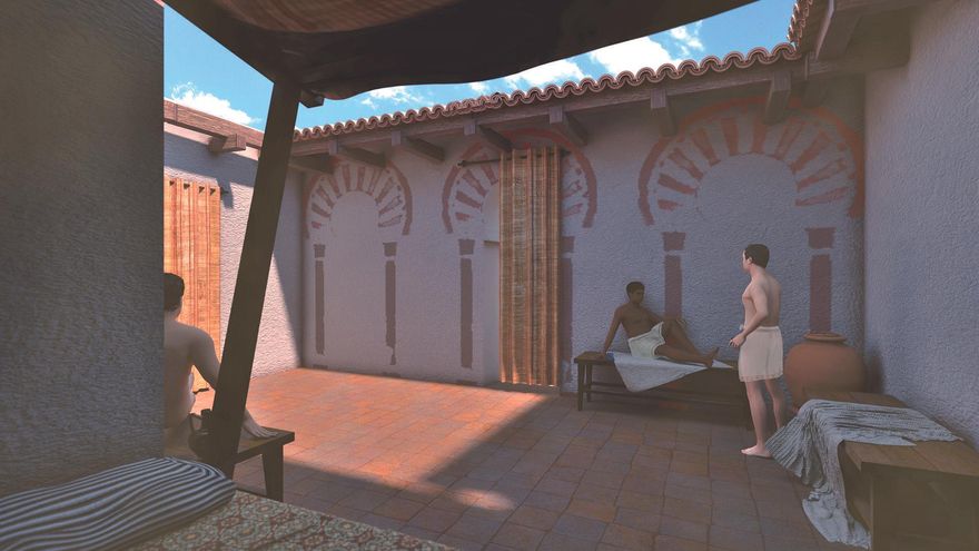 Así era un 'hamman' público en los arrabales de la Córdoba islámica