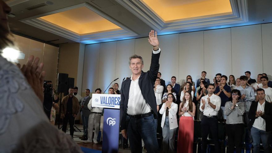 Feijóo renueva sus votos con Abascal tras los pactos de presupuestos de PP y Vox en Murcia, Valencia y Baleares