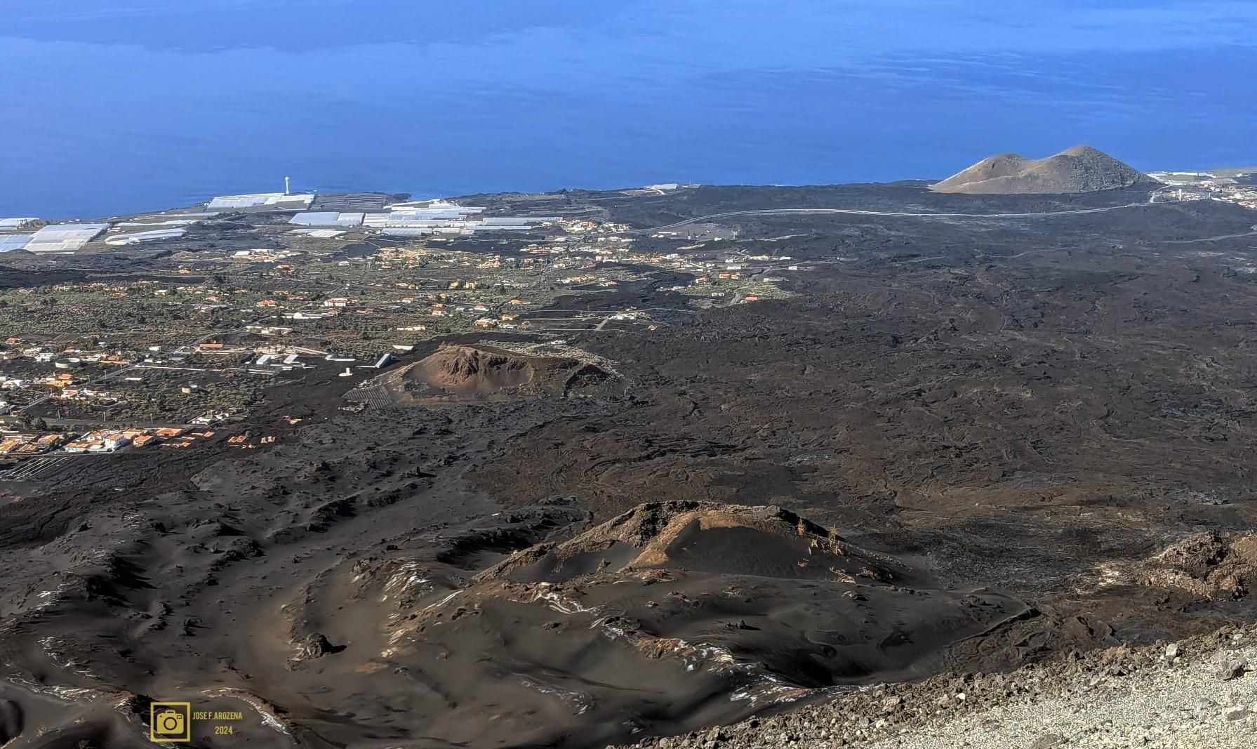 Zona afectada por la erupción del Tajogaite. JOSÉ F. AROZENA