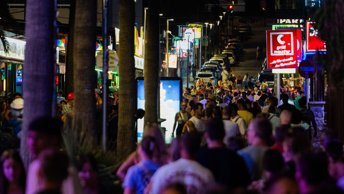 Una de las calles de Mallorca, epicentro del turismo alemán.