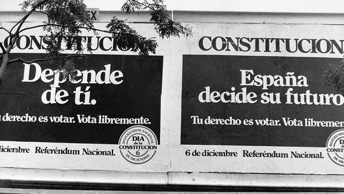 Carteles propagandísticos del referéndum de la Constitución de 1978.