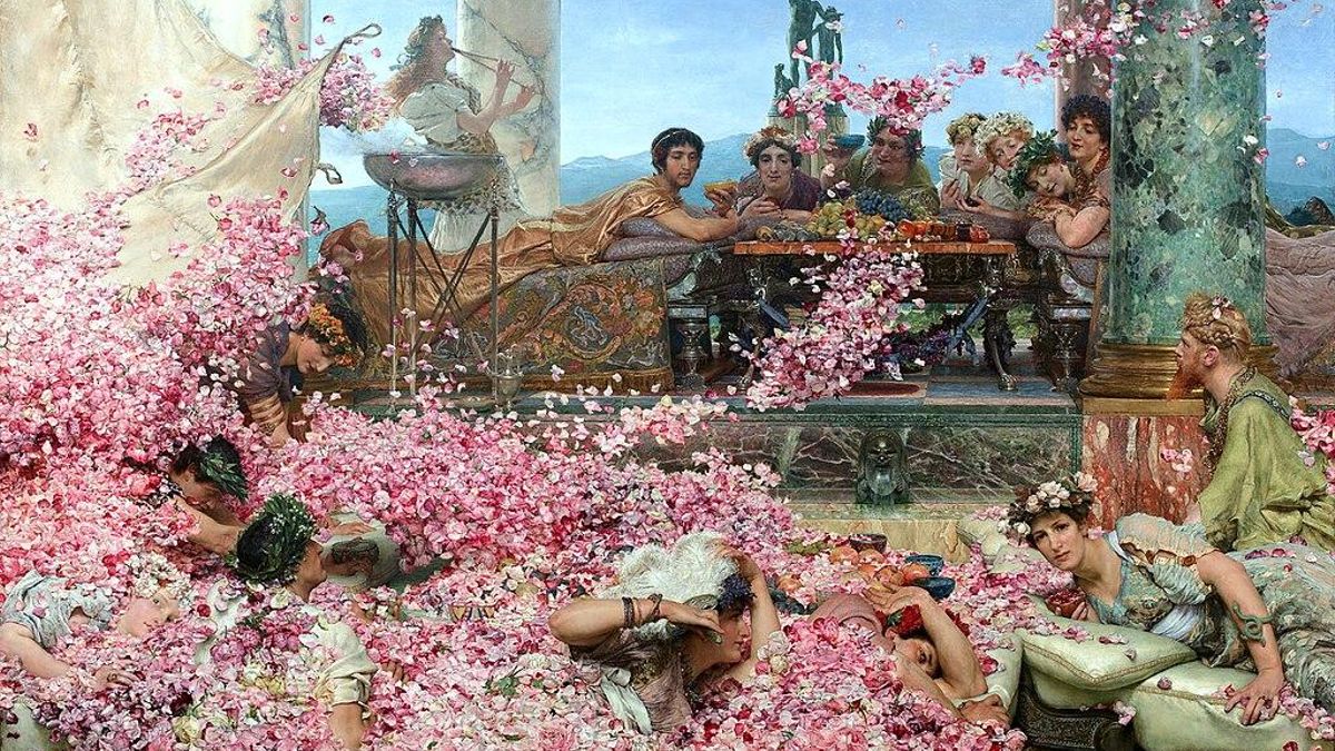 'Las rosas de Heliogábalo', del pintor neerlandés Lawrence Alma-Tadema, data de 1888.