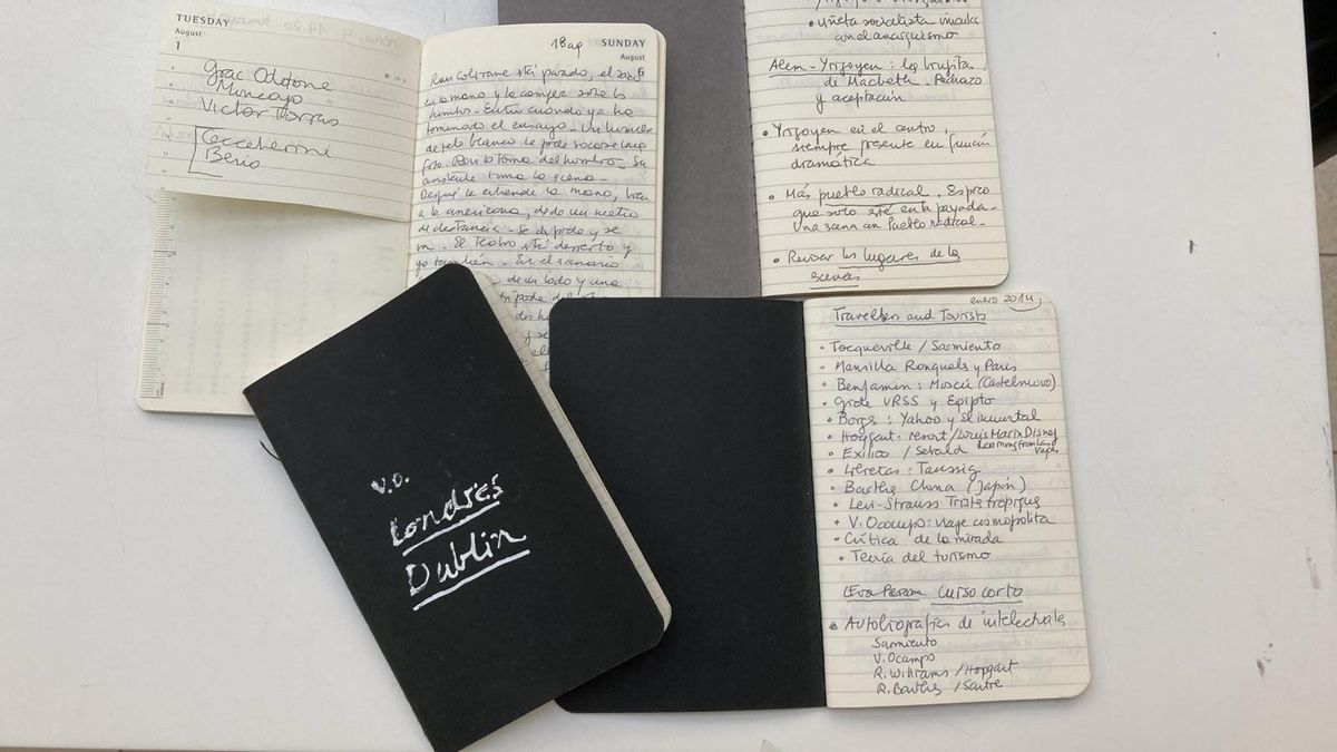 Entre los materiales de su archivo, los especialistas encontraron numerosas libretas donde Sarlo hacía pequeños apuntes con ideas, frases que escuchaba y hasta sueños.