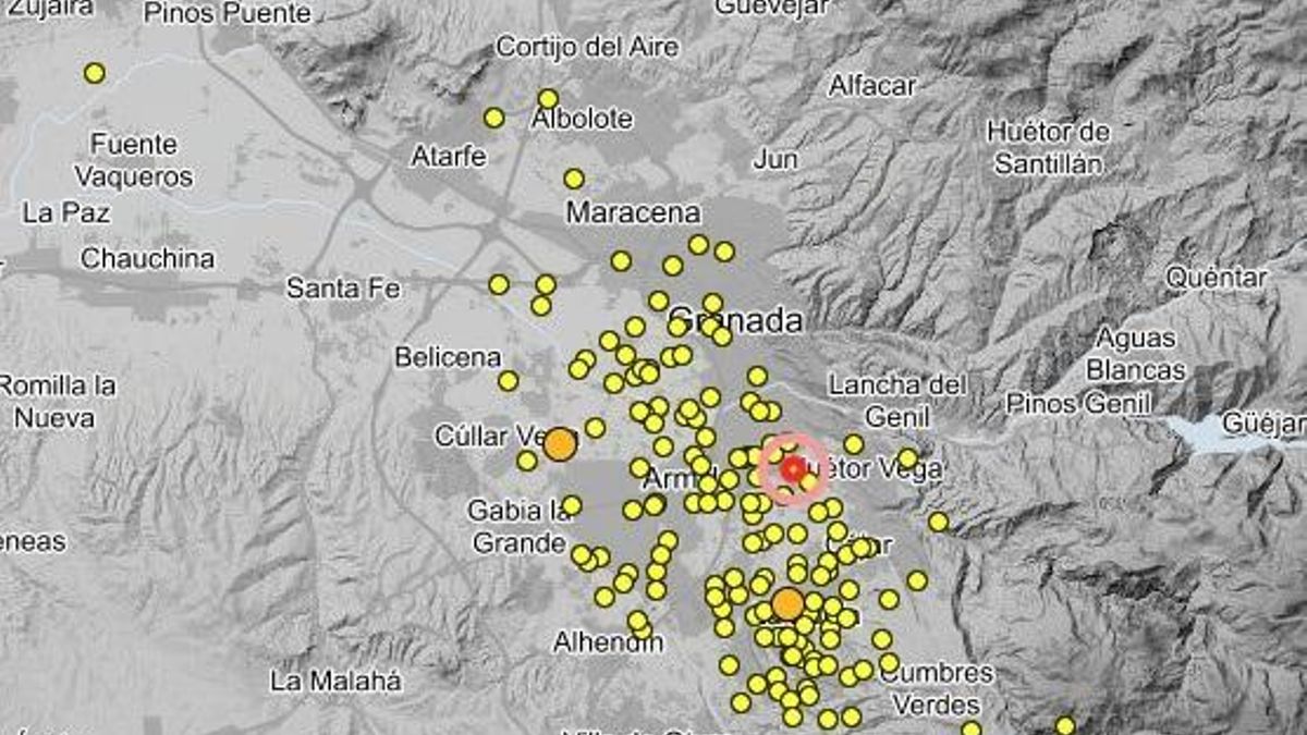 Granada vuelve a sufrir una serie de cinco terremotos en un solo día sin daños registrados