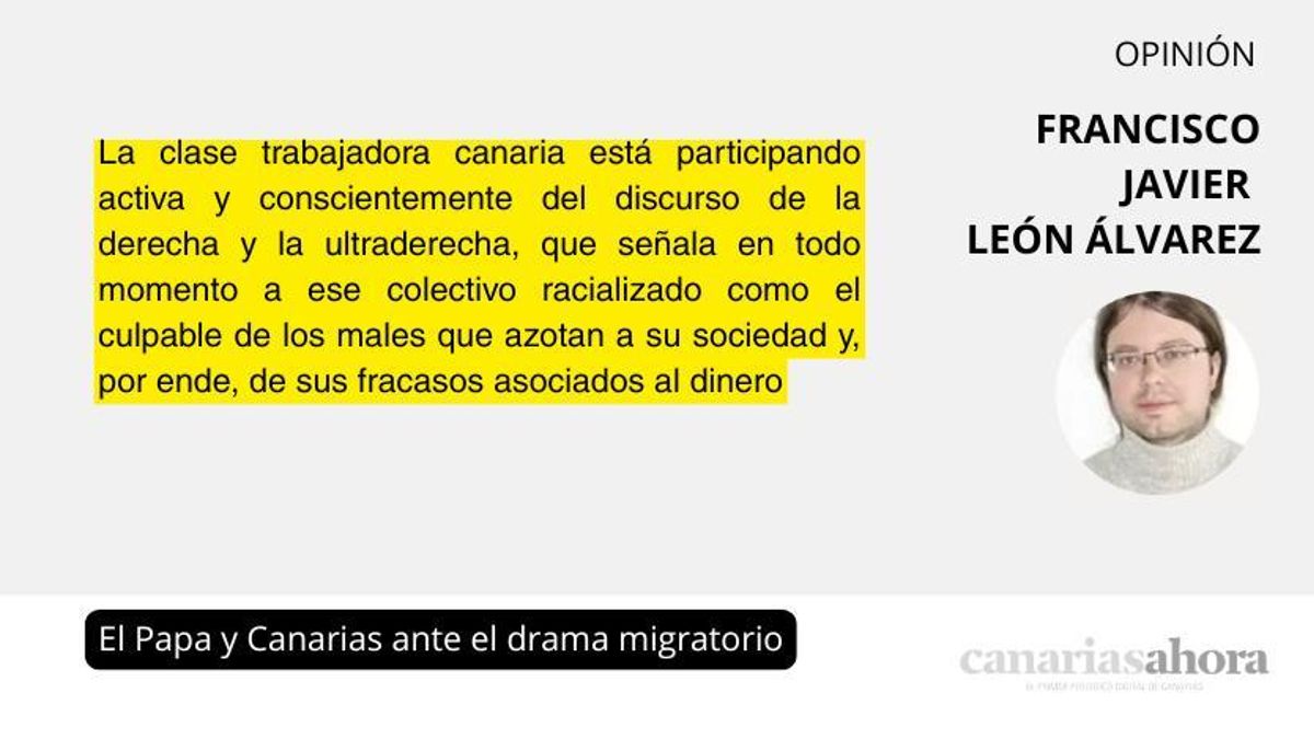 El Papa y Canarias ante el drama migratorio