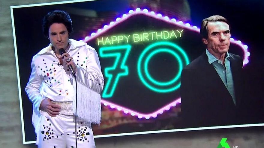 'El Intermedio' felicitó el cumpleaños a Aznar: "Ya no soy Jose Mari, soy el puto Aznar"