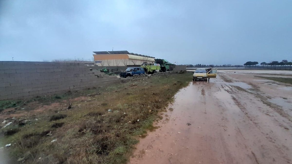 Campos anegados en Ciudad Real