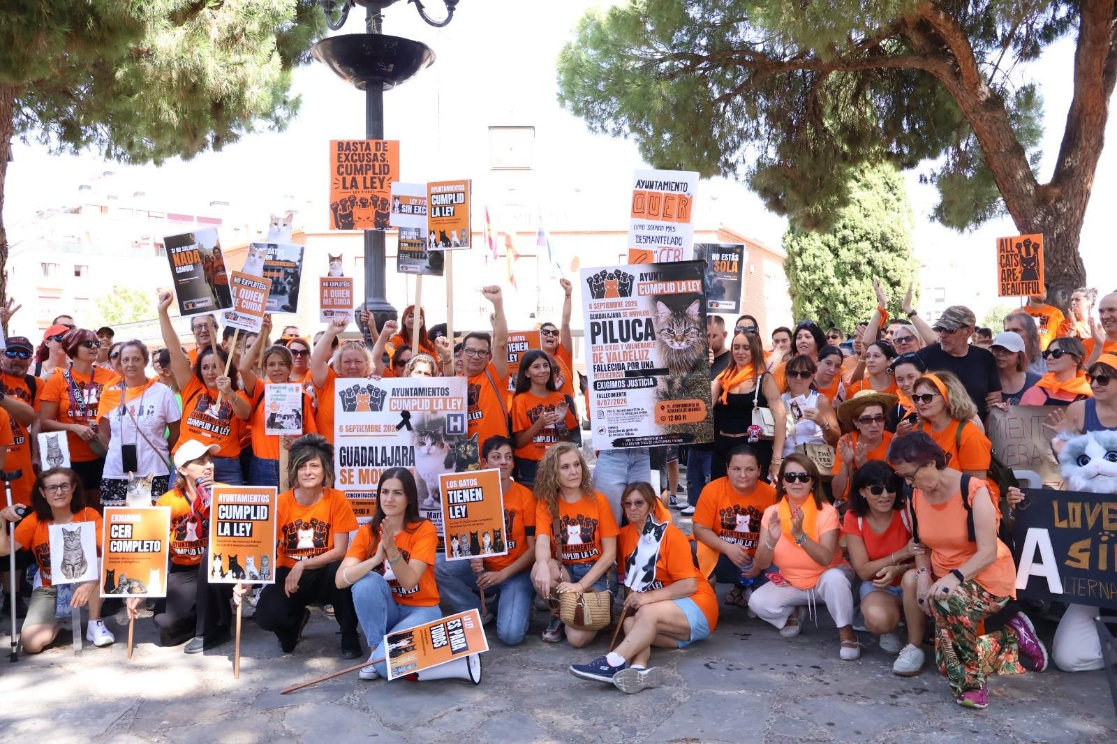 Concentración en Azuqueca de Henares por las colonias felinas