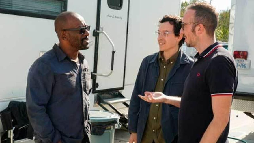 Lennie James en el set de rodaje de 'Fear The Walking Dead'