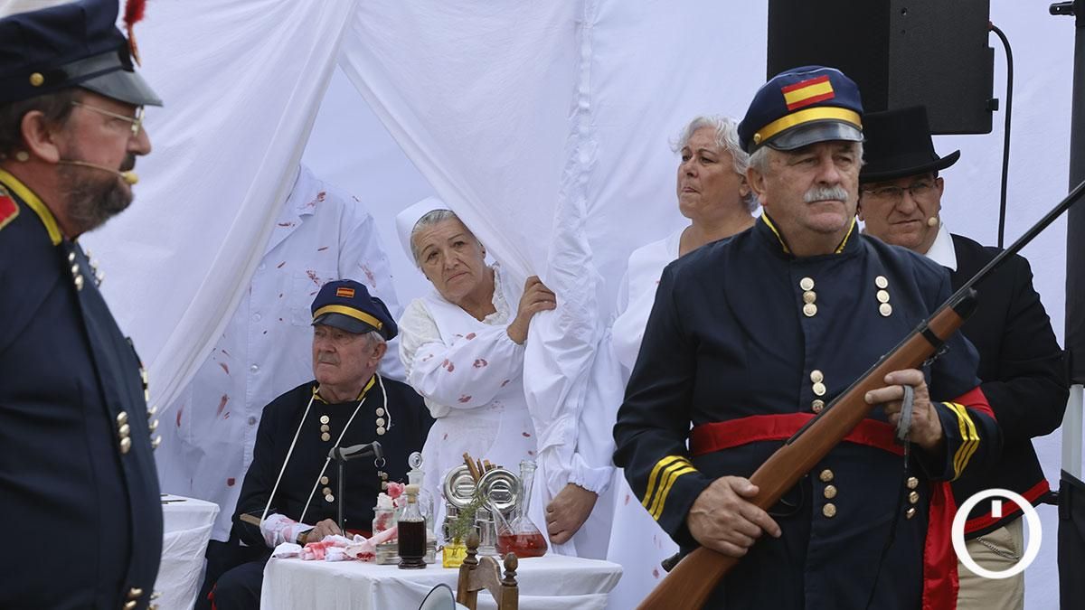 Recreación de la batalla del Puente de Alcolea