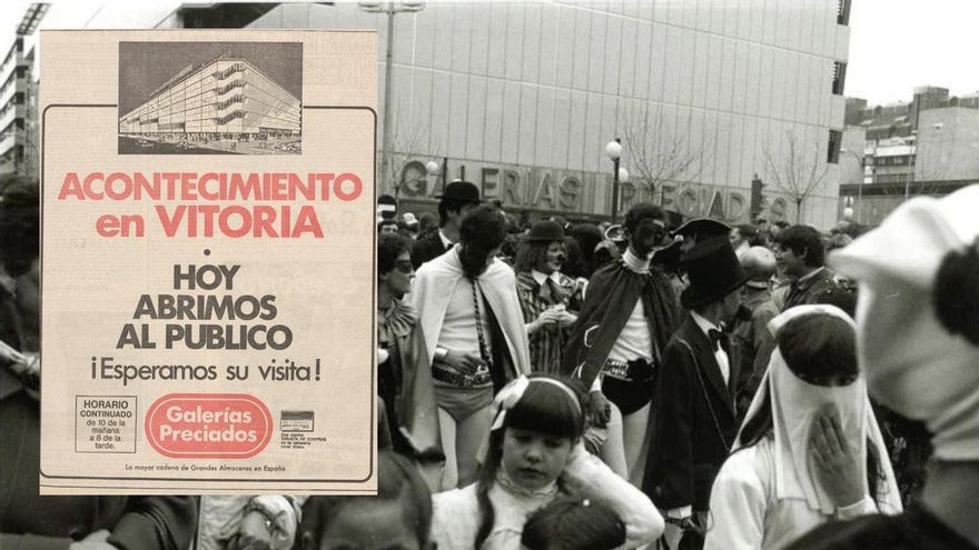 Medio siglo del desembarco en Vitoria de Galerías Preciados, los grandes almacenes que revolucionaron el comercio