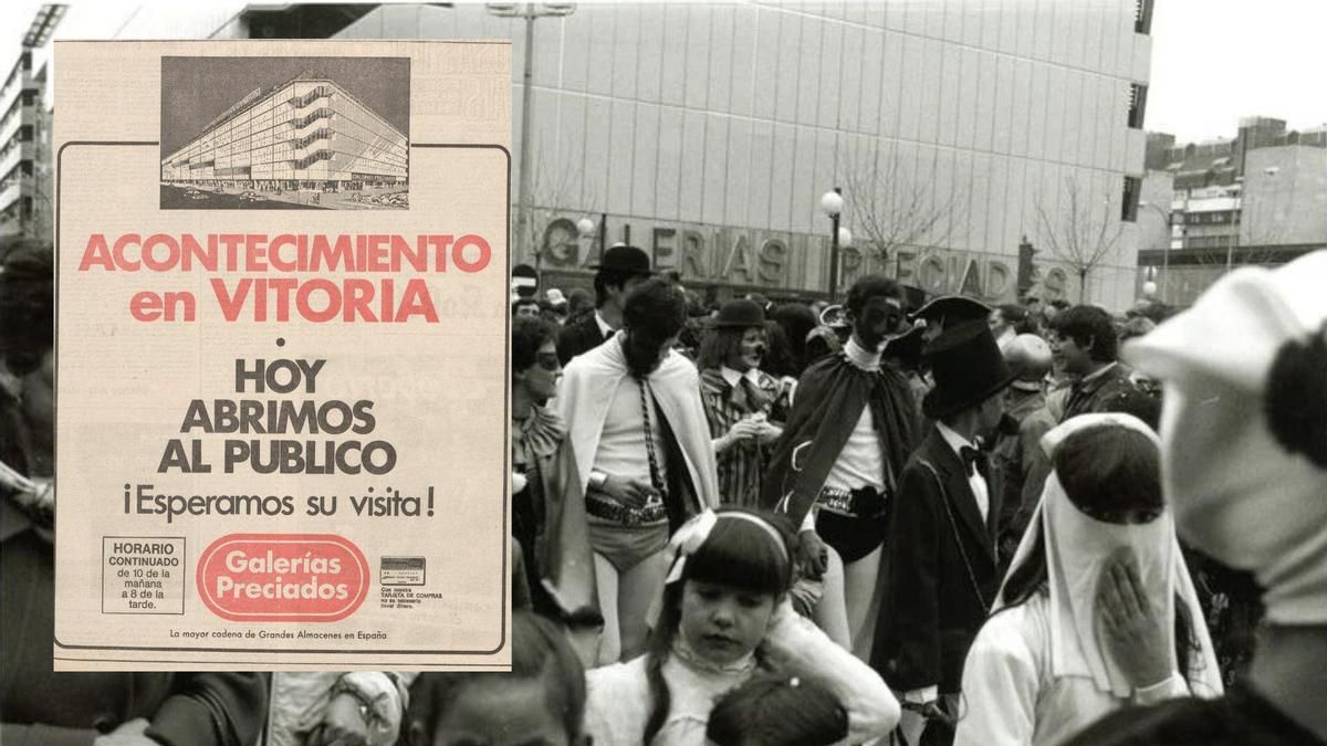 Medio siglo del desembarco en Vitoria de Galerías Preciados, los grandes almacenes que revolucionaron el comercio