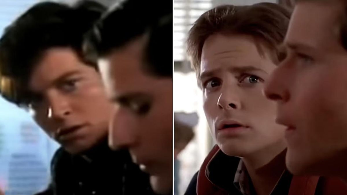 Imagen de ambos actores durante una misma escena