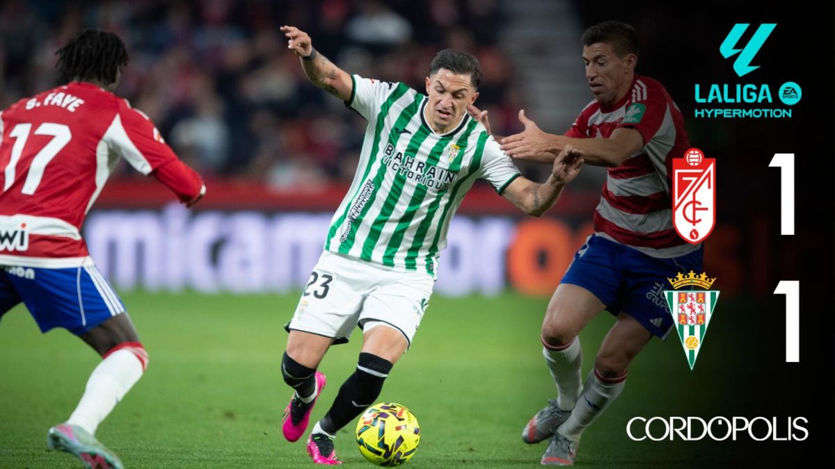 Marcador Granada CF 1-1 Córdoba CF
