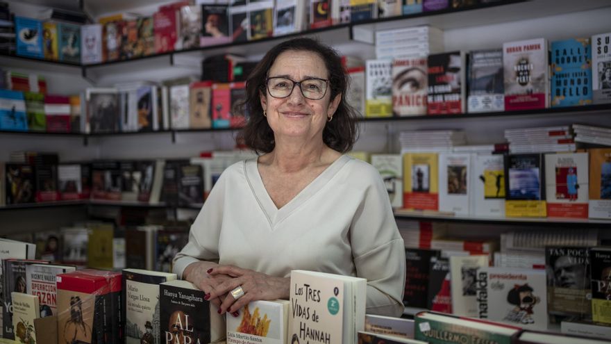 Pepa Arteaga, en la caseta de Miraguano