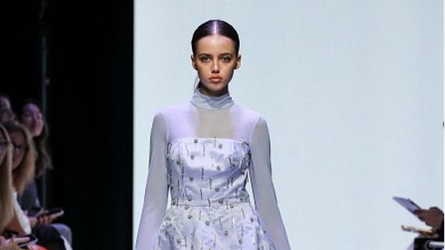 Mariandrée Gaitán en la Moscow Fashion Week
