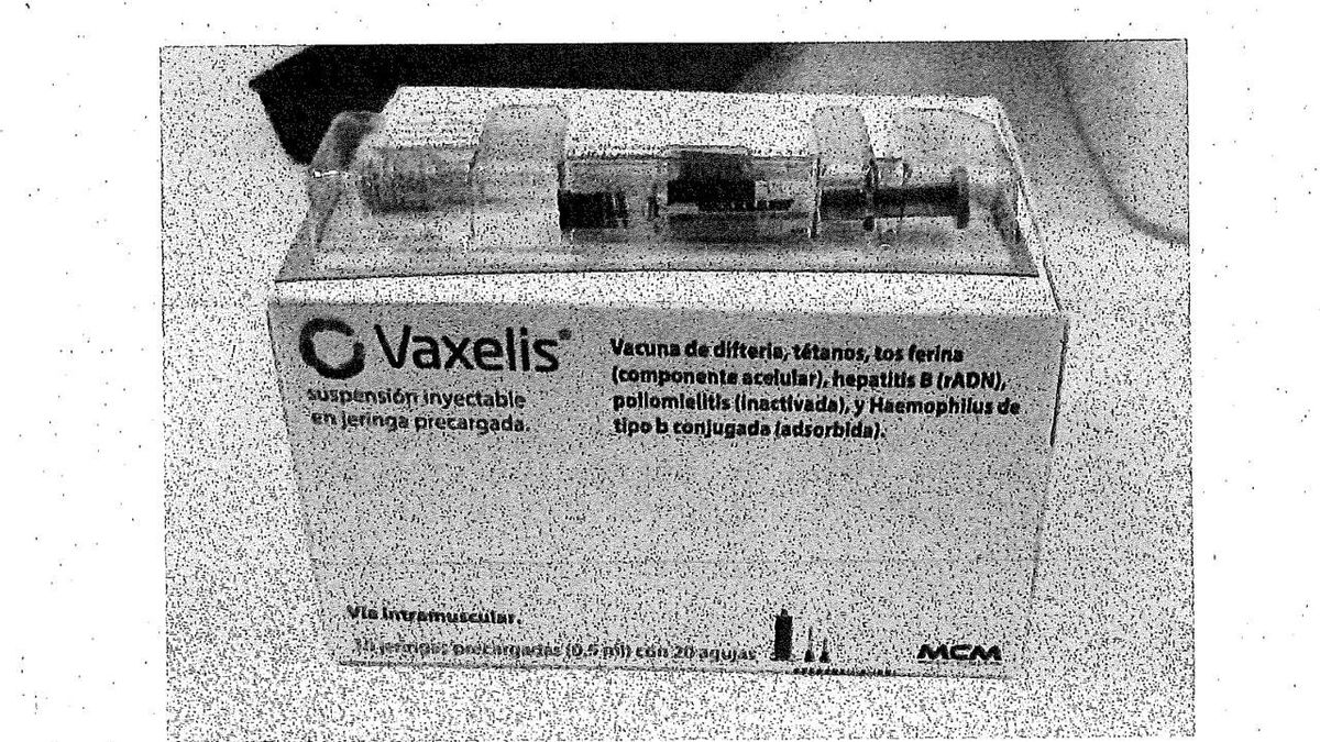 Imagen de la vacuna Vaxelis recogida en el informe