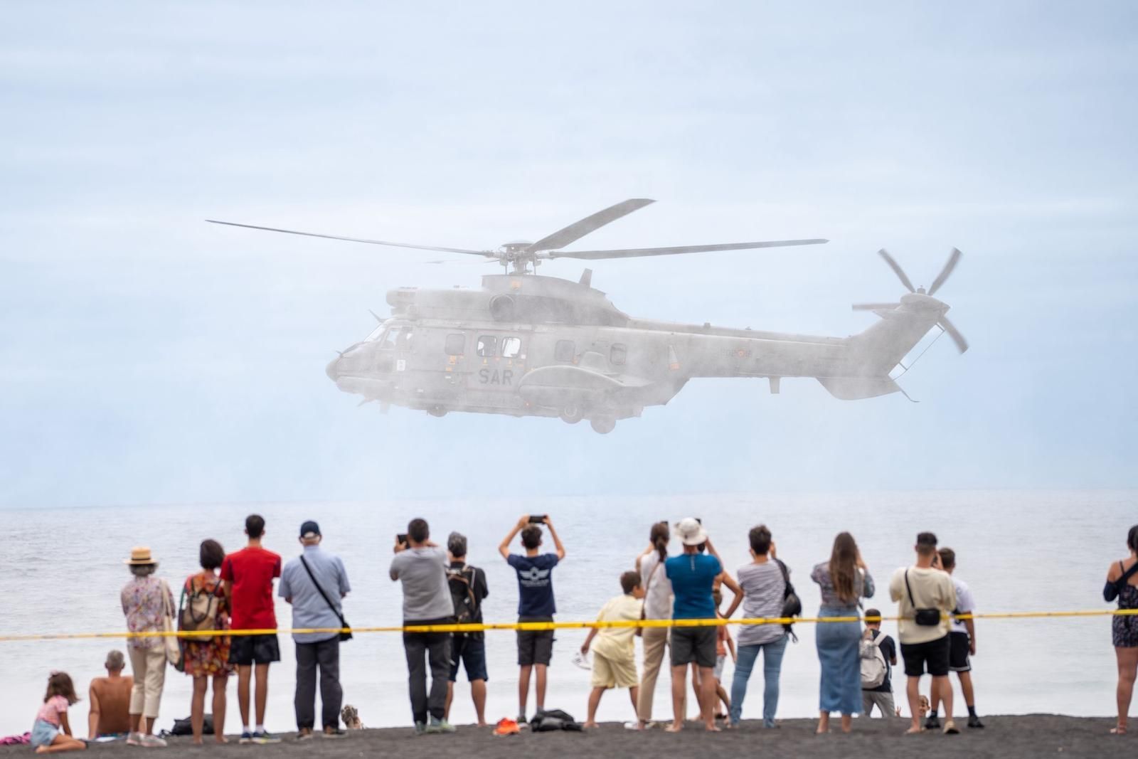 El Ejército del Aire y del Espacio participa en las fiestas de la LXX Bajada de la Virgen de las Nieves.