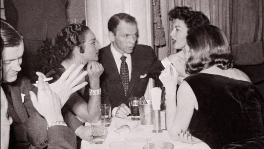 Lola Flores, Frank Sinatra y Ava Gadner en Pasapoga