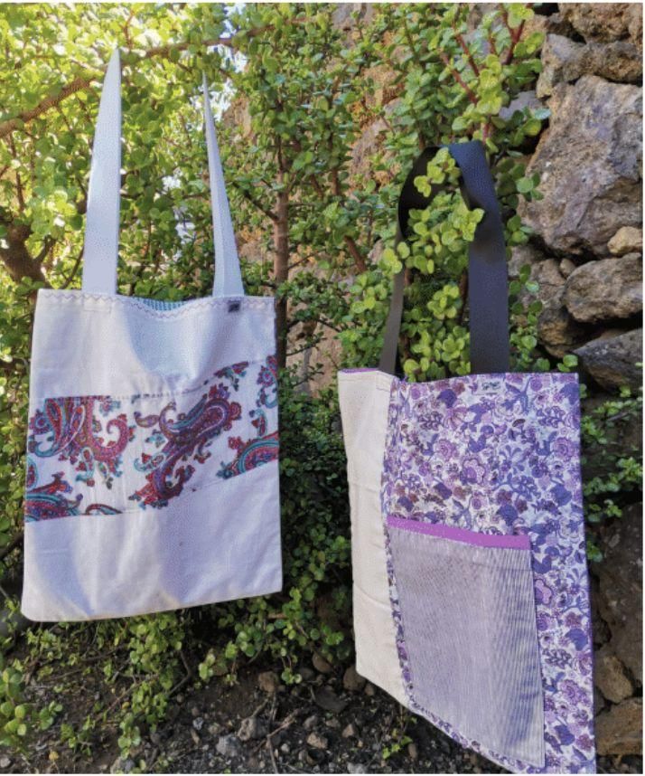 Talegas elaboradas por Gabriela Pérez. Foto:  RESERVA MUNDIAL DE LA BIOSFERA LA PALMA