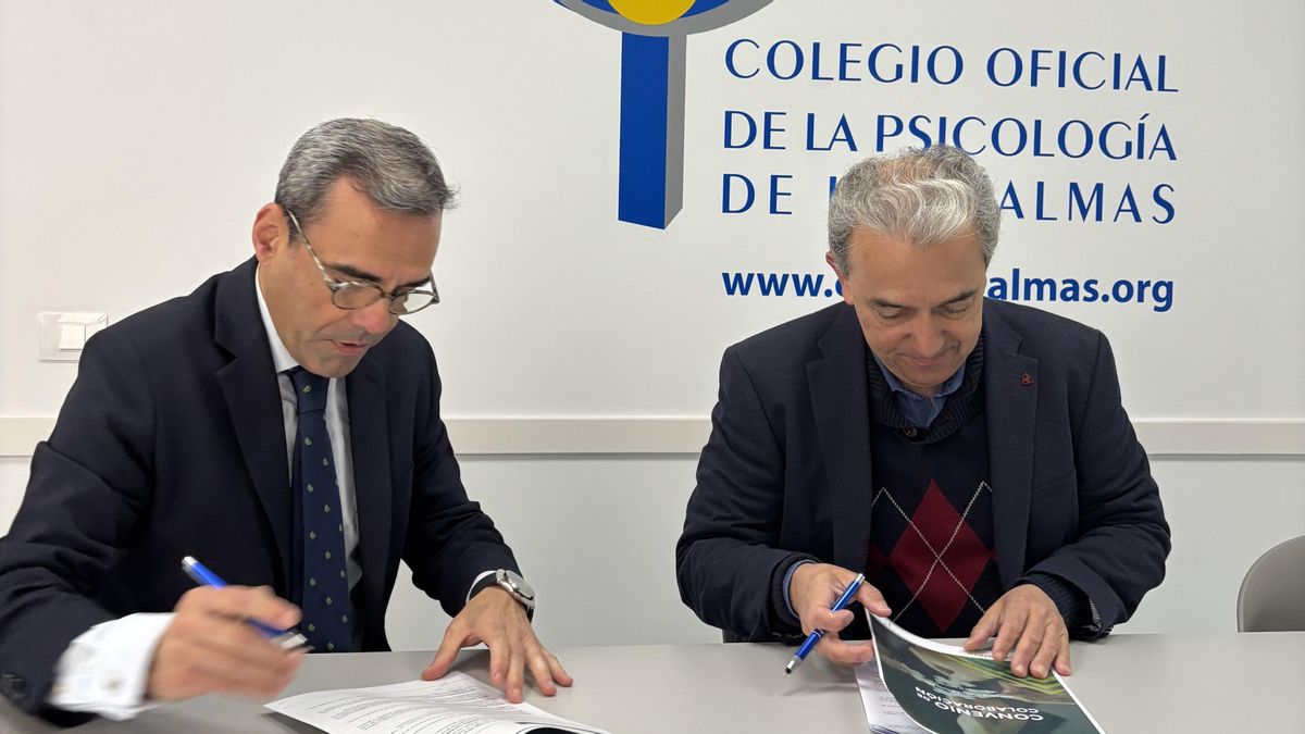 Cajasiete y el Colegio Oficial de Psicología de Las Palmas renuevan su convenio de colaboración