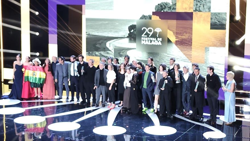 Un momento de la gala de clausura del 29 Festival de Málaga.