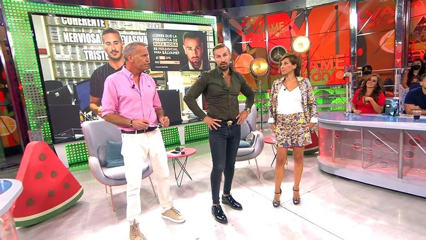 'Sálvame Sandía' (12.9%) bate su récord de cuota con las encuestas sobre la situación de Rafa Mora