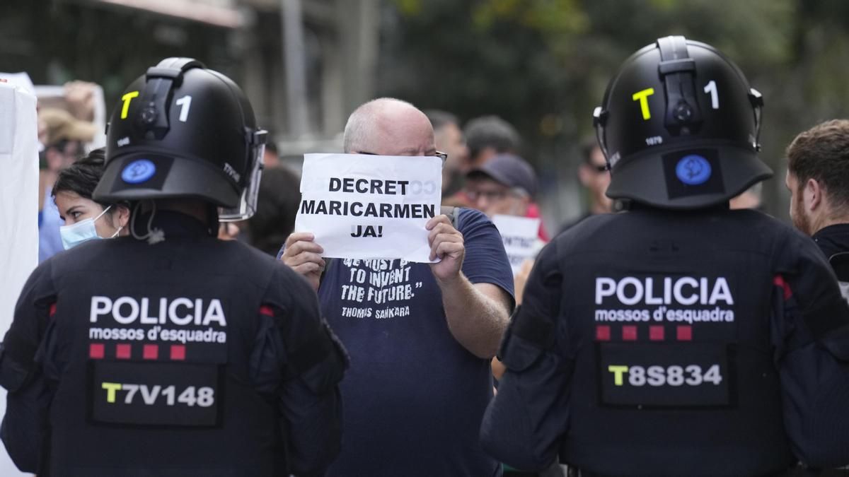 Concentración en Barcelona por el derecho a la vivienda el 28 de septiembre.