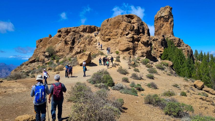 Las restricciones del Cabildo en el Roque Nublo recortan a "casi la mitad" la presión humana sobre el Monumento Natural