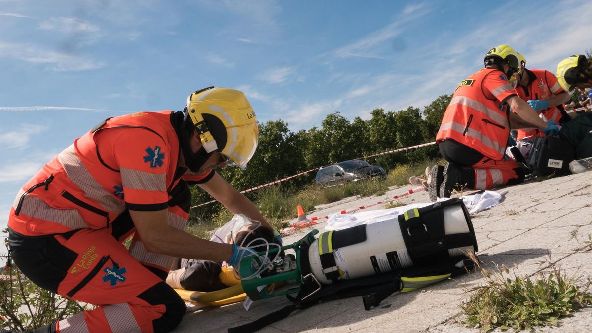Simulacro de emergencias en Logroño