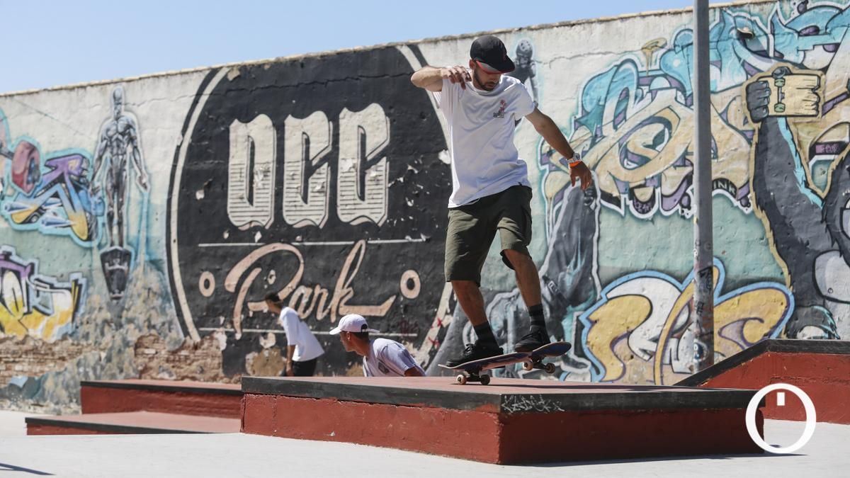 Prueba andaluza de skate en el skatepark de Cañero