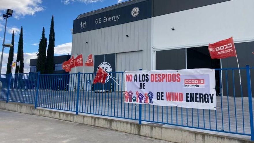 Huelga contra el ERE de General Electric Wind: afecta una treintena de trabajadores de Castilla-La Mancha