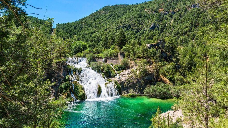 El curioso origen de esta cascada, la más grande del curso alto del Tajo: surgió a raíz de una presa que nunca se acabó de construir