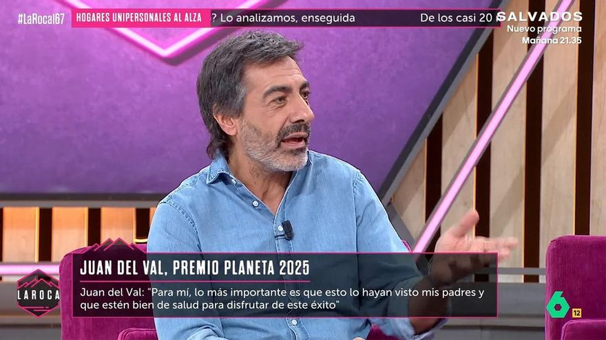 Juan del Val responde a las críticas por ganar el Premio Planeta: "Hombre, vamos a esperar a leer la novela"