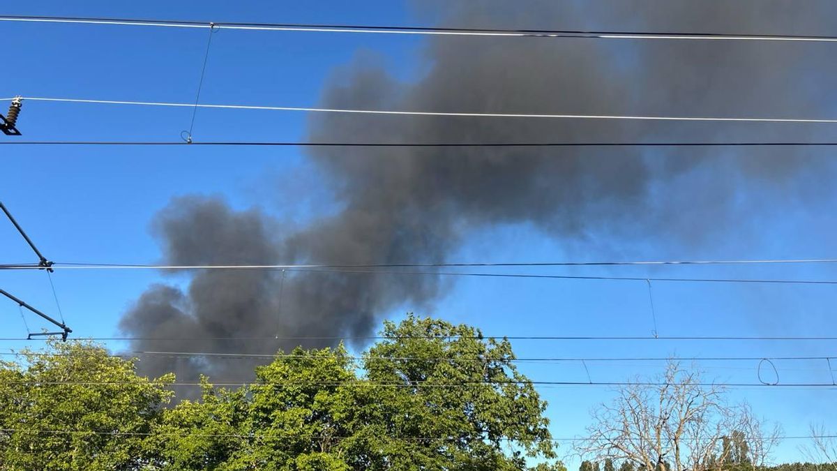 Declarado un incendio en una nave industrial de Valladolid
