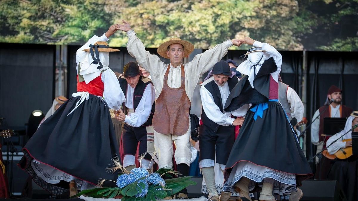 La música y la danza palmeras protagonizan este miércoles el Festival Folclórico Insular de La Bajada.
