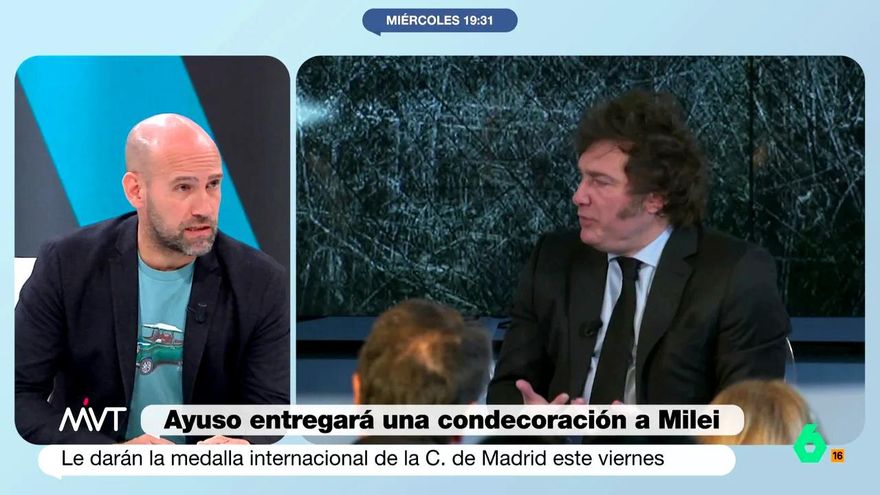 Gonzalo Miró, sobre la medalla de Ayuso a Milei: "Es capaz de premiar a cualquiera que insulte a Sánchez públicamente"