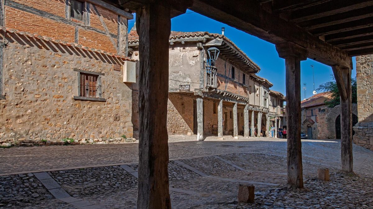 La arquitectura típica de Calatañazor, en Soria.