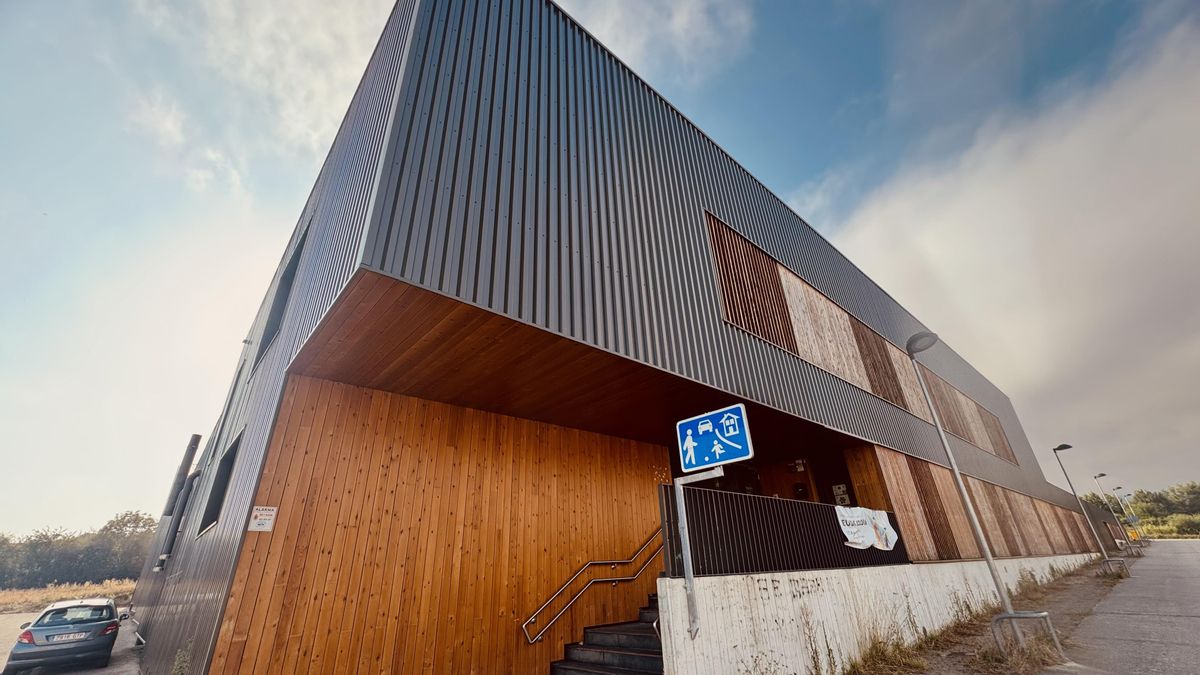 Vista exterior del colegio de Arbizu adjudicado a la UTE de Acciona y Alegure
