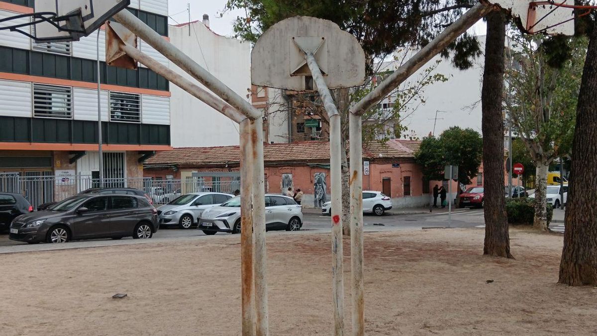 Unas canastas en la zona verde que se ha incluido en la declaración. Peironcely 10 al fondo