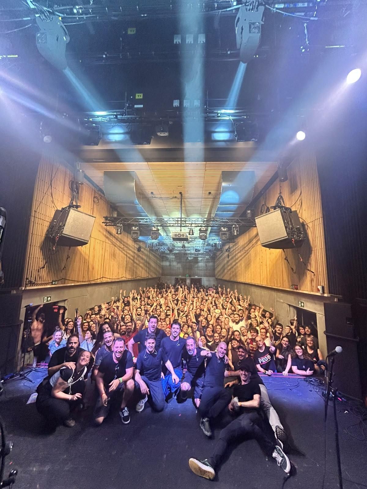 La Gossa Sorda, en acabar el seu concert.