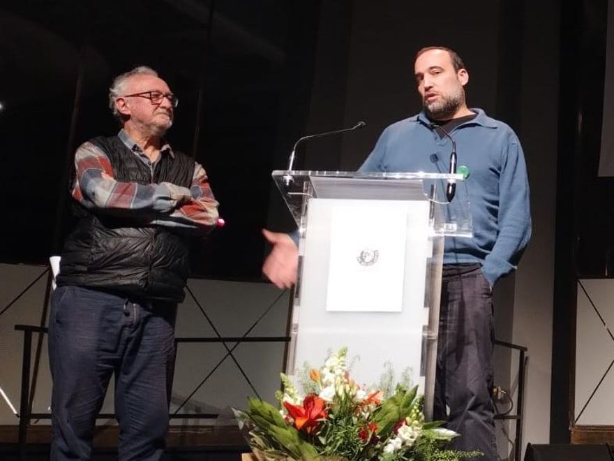 Luis de la Cruz, durante su discurso