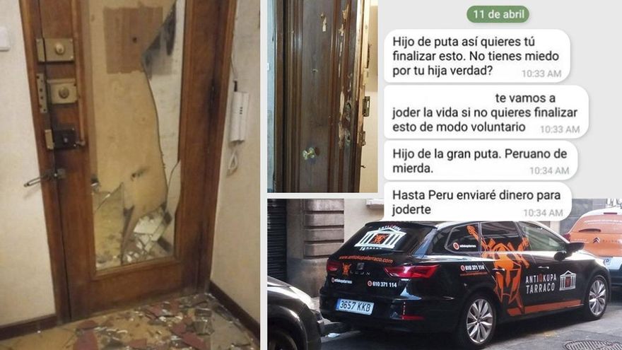 "Hijo de puta, te vamos a joder la vida": las amenazas de la banda de desalojos ilegales a una familia