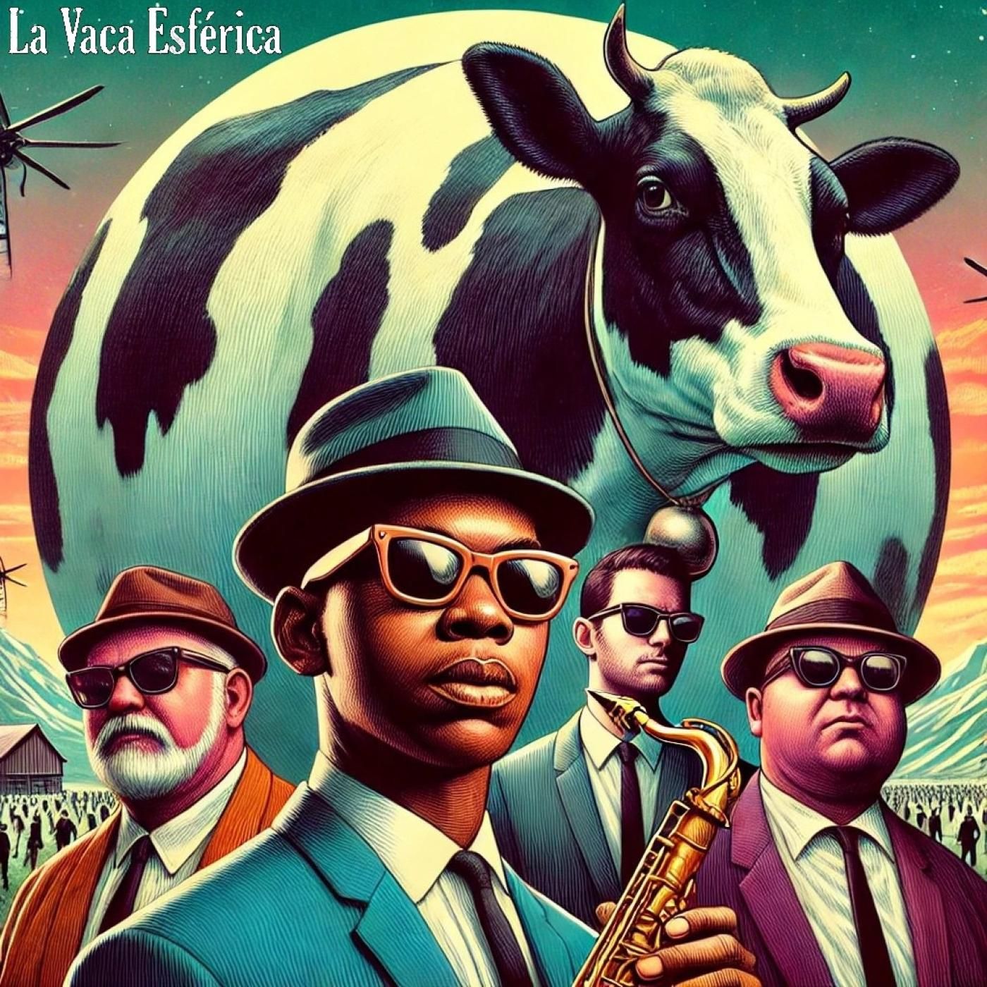 Portada de la primera temporada de 'La Vaca Esférica', cuando sólo eran cuatro físicos viejunos.
