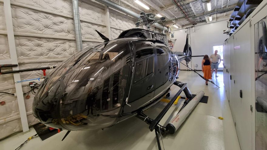 Uno de los helicópteros del crucero ‘Scenic Eclipse’.