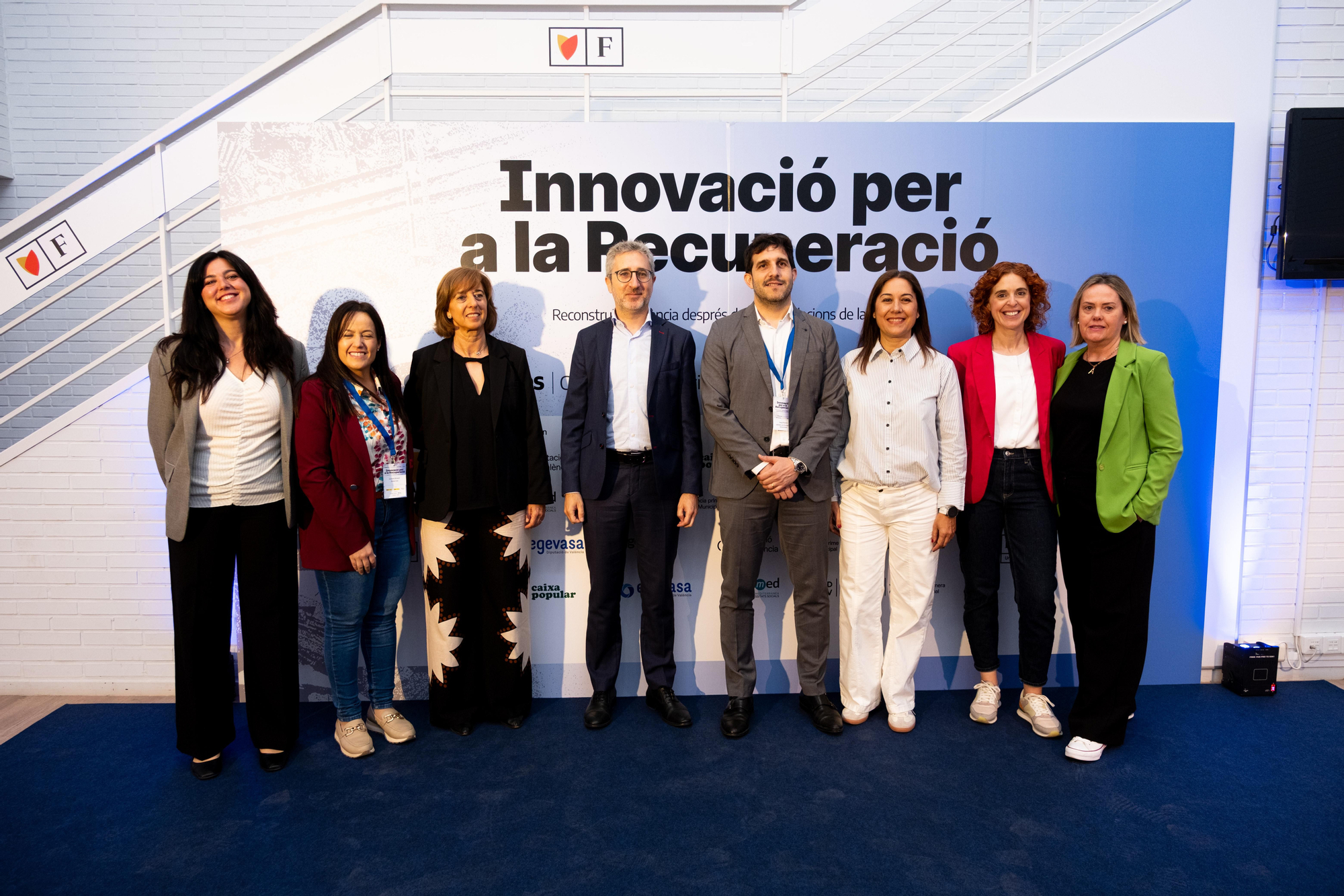 Algunos de los asistentes a la jornada 'Innovació per la Recuperació. Reconstruint València després de les inundacions de la DANA'.