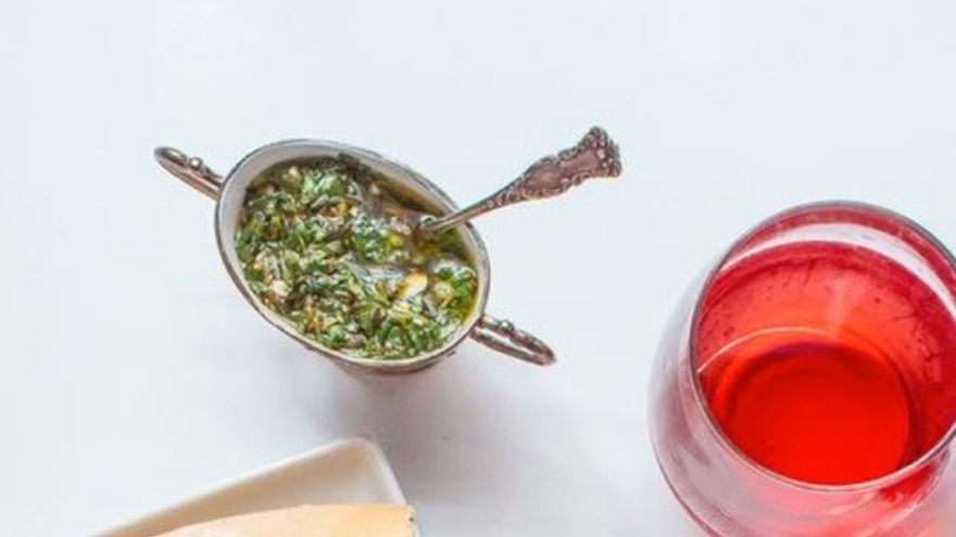 Chimichurri y clarete.