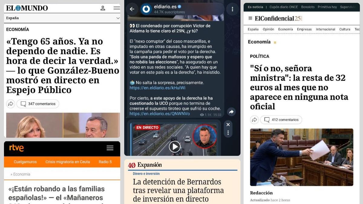 Medios de comunicación suplantados a través de anuncios de Telegram que se hacen pasar por noticias.