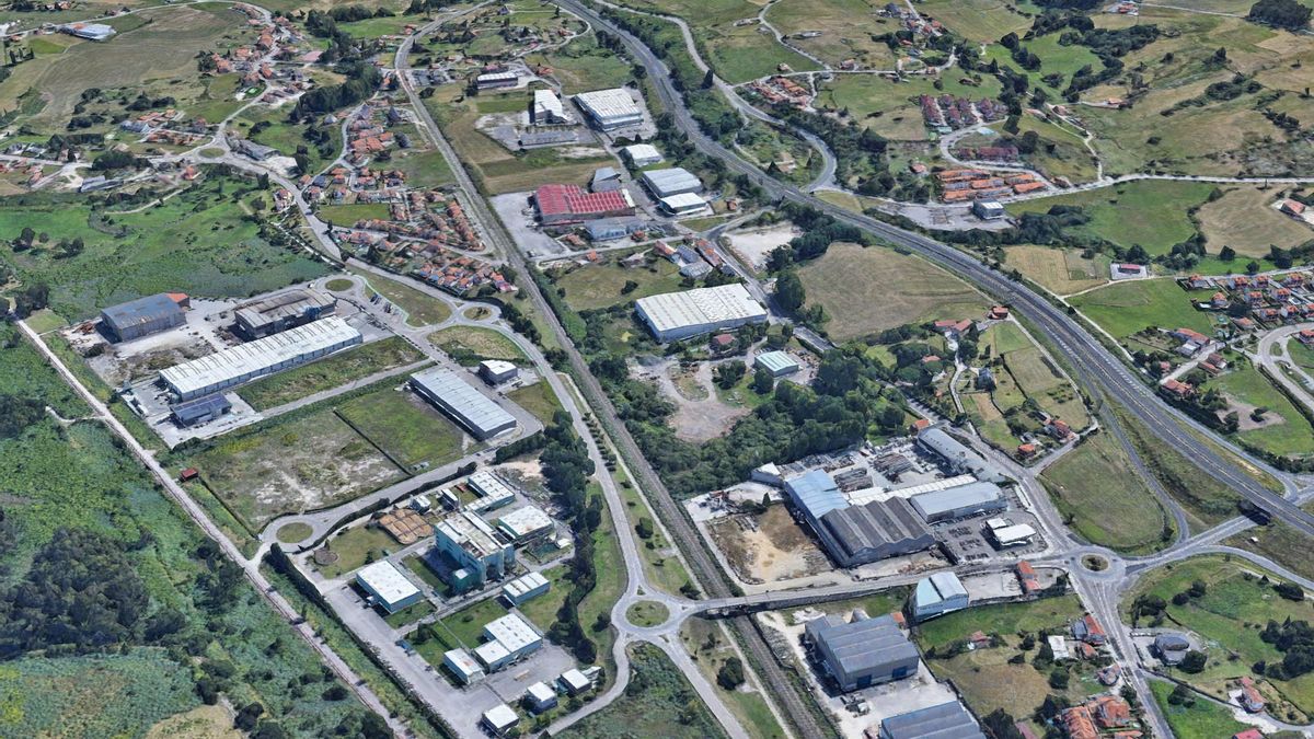 Imágen aérea de la factoría Mohes Cántabra.
