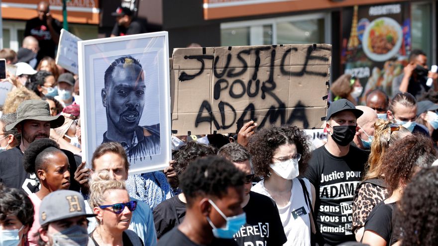 Movilizaciones por la muerte de Adama Traoré en Beaumont-sur-Oise, Francia
